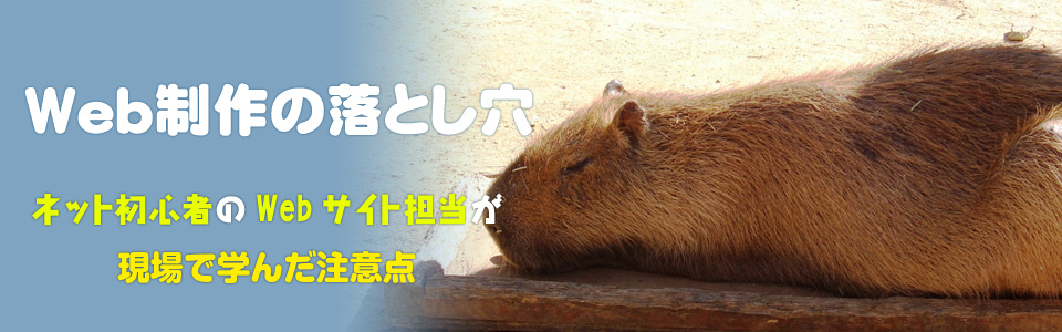 Web制作の落とし穴　ネット初心者のWeb担当が現場で学んだ注意点